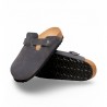 Zuecos Hombre Birkenstock Boston Gris-Gris