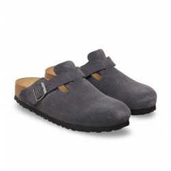 Zuecos Hombre Birkenstock Boston Gris-Gris