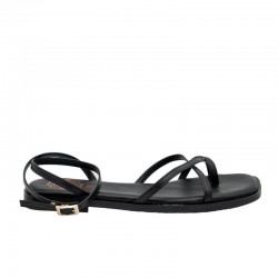 Sandalias Planas Mujer Porronet 3222 Negro