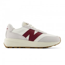 Sneakers Mujer New Balance U370 Blanco-Burdeos