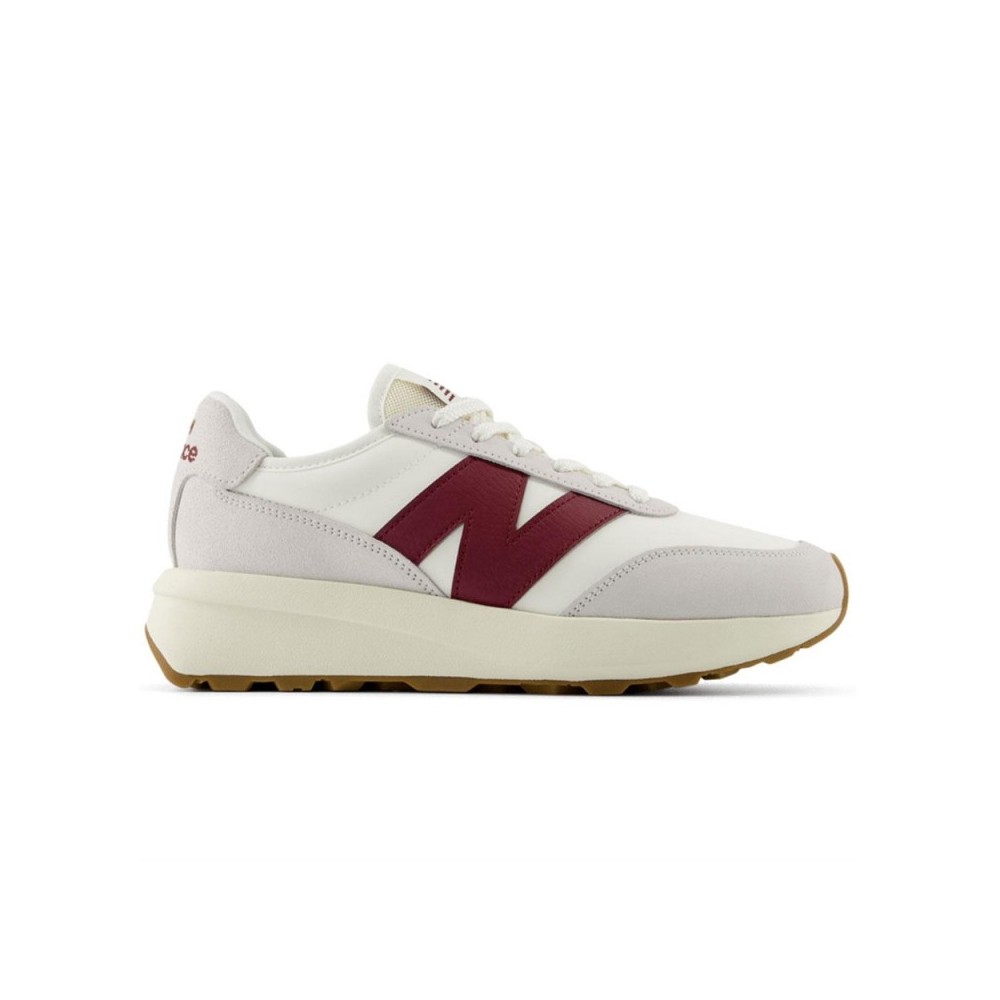 Sneakers Mujer New Balance U370 Blanco-Burdeos