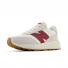 Sneakers Mujer New Balance U370 Blanco-Burdeos