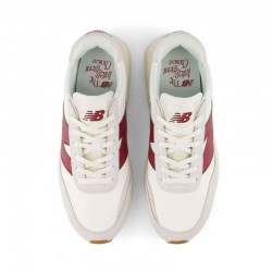 Sneakers Mujer New Balance U370 Blanco-Burdeos