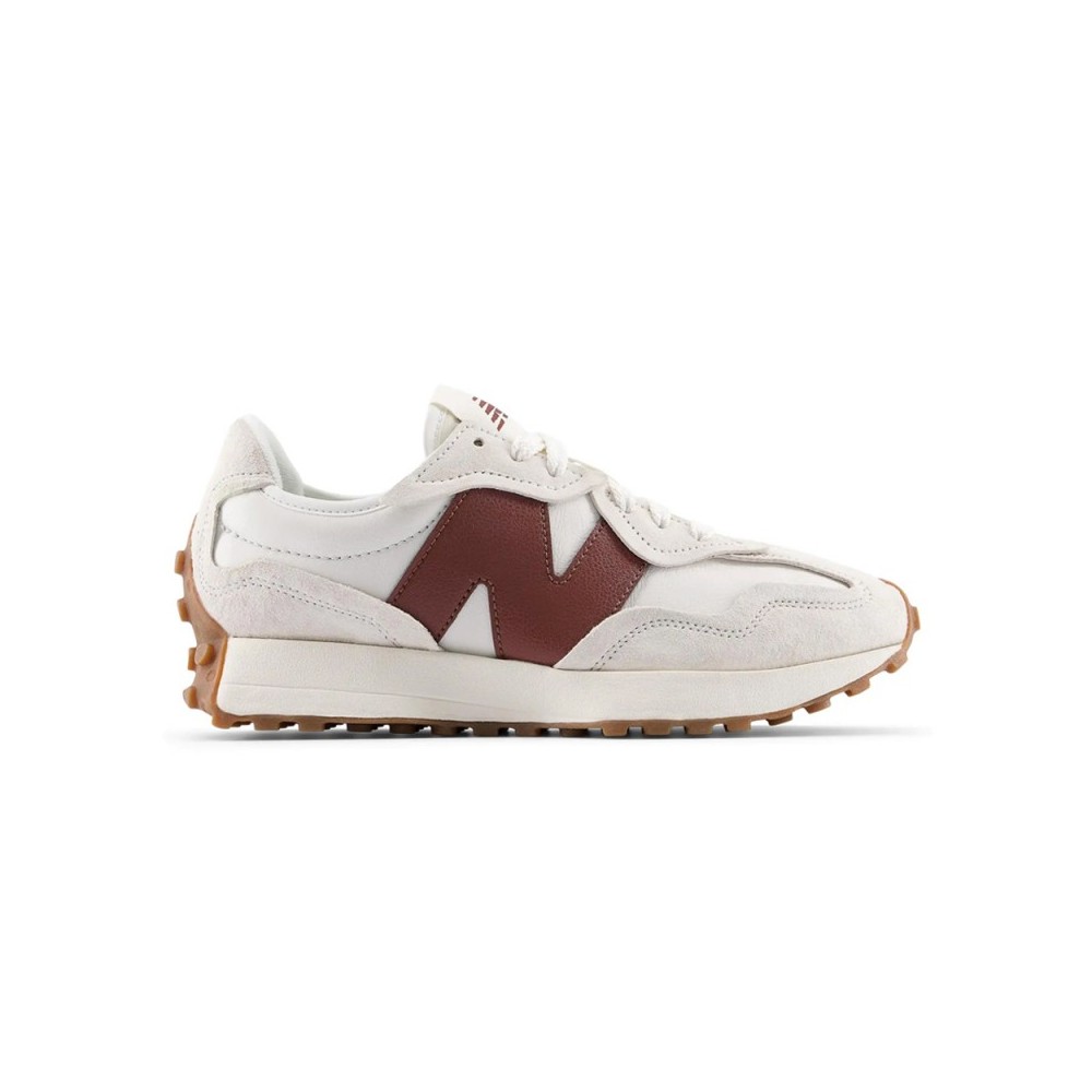 Sneakers Mujer New Balance U327 Blanco-Burdeos