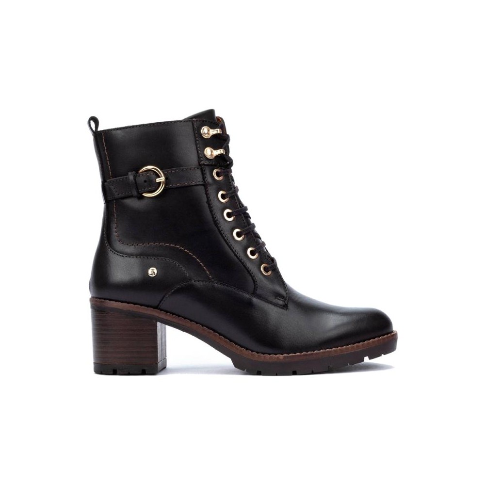 Botines de Tacón Mujer Pikolinos W7H-8510 Negro