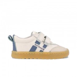 Barefoot Niño Blanditos By Crio's Lisboa Blanco-Azul
