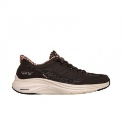 Sneakers Mujer Skechers Contour Foam - Cozy Fit Leop Negro