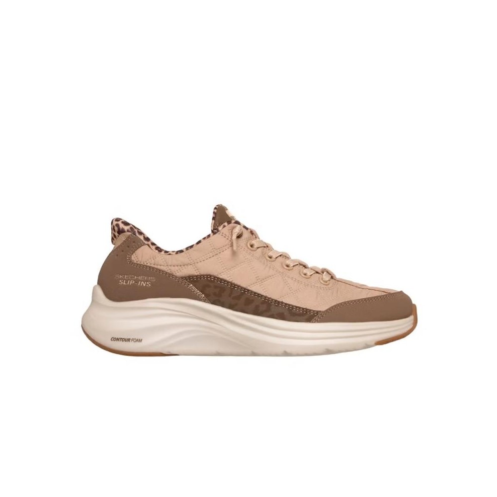 Sneakers Mujer Skechers Contour Foam - Cozy Fit Leop Marron