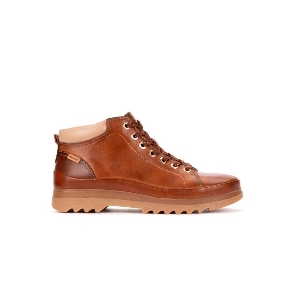 Botines Planos Mujer Pikolinos W3W-8825 Cuero