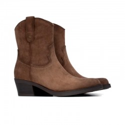 Botines de Tacón Mujer Refresh 176144 Taupe