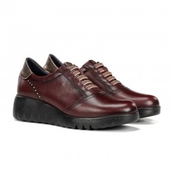 Zapatos Casual Mujer Fluchos Live F2096 Burdeos