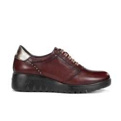 Zapatos Casual Mujer Fluchos Live F2096 Burdeos