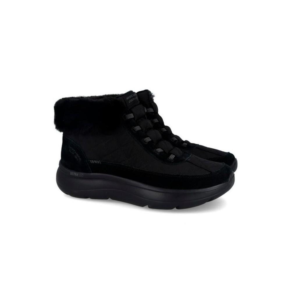 Botines Planos Mujer Skechers On-The-Go Encore - Cozy Fit Me Negro-Negro