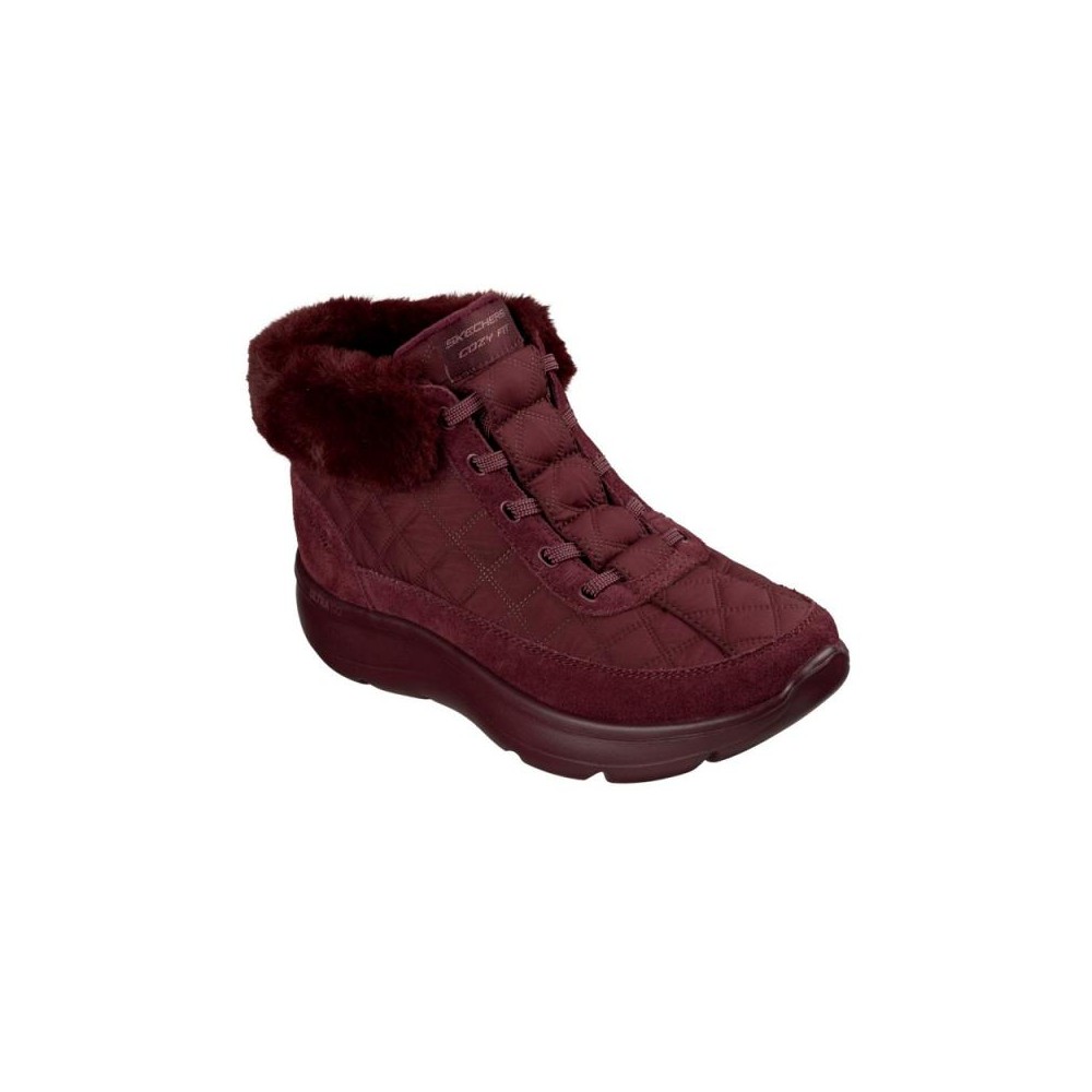 Botines Planos Mujer Skechers On-The-Go Encore - Cozy Fit Me Burdeos