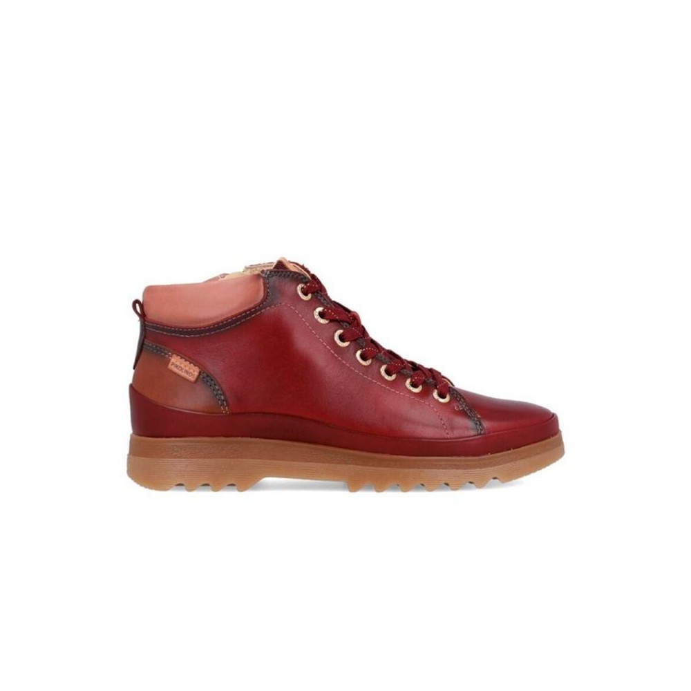 Botines Planos Mujer Pikolinos W3W-8825 Burdeos