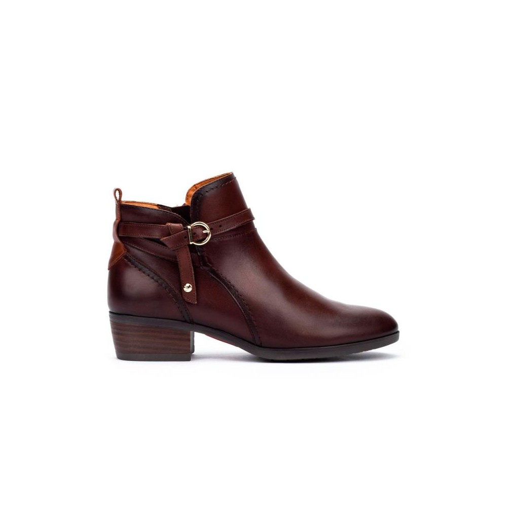 Botines Planos Mujer Pikolinos W1U-8901 Marron