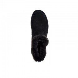 Botines Planos Mujer Skechers Wilshire Blvd - Fresh Zip Negro-Negro