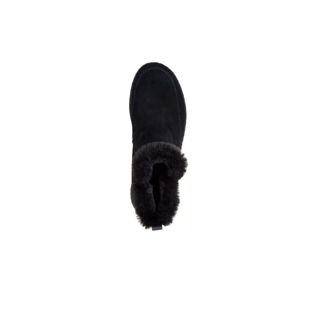 Botines Planos Mujer Skechers Wilshire Blvd - Fresh Zip Negro-Negro