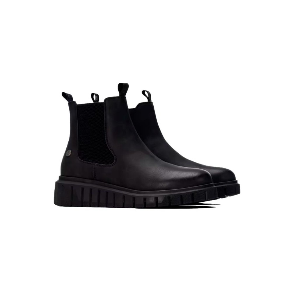 Botines Planos Mujer Refresh 176082 Negro