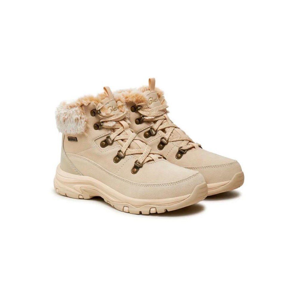 Botines Planos Mujer Skechers Trego-Snow Worries Natural