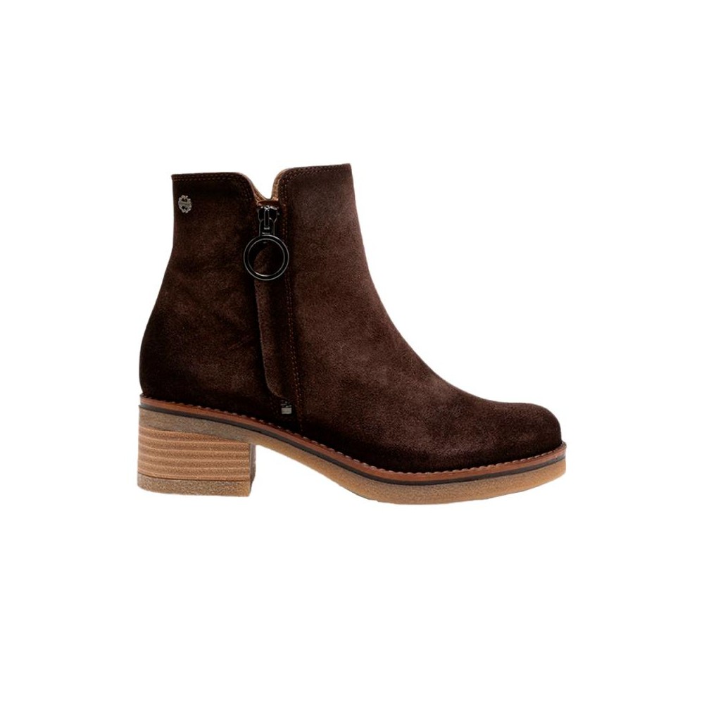 Botines de Tacón Mujer Porronet 4831 Moka