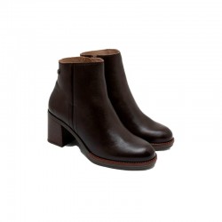 Botines de Tacón Mujer Porronet 4880 Moka