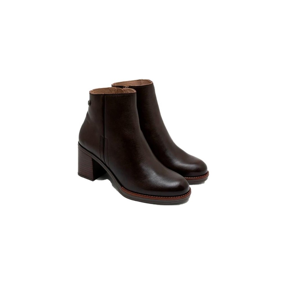 Botines de Tacón Mujer Porronet 4880 Moka