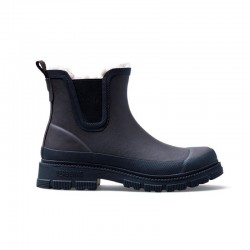 Botas de Agua Mujer Verbenas Lua Fur Smooth Marron