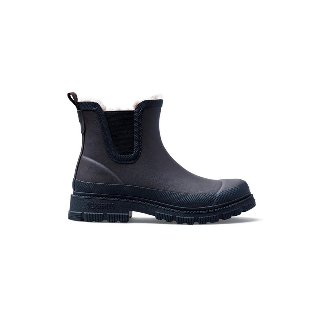 Botas de Agua Mujer Verbenas Lua Fur Smooth Marron