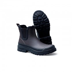 Botas de Agua Mujer Verbenas Lua Smooth Marron