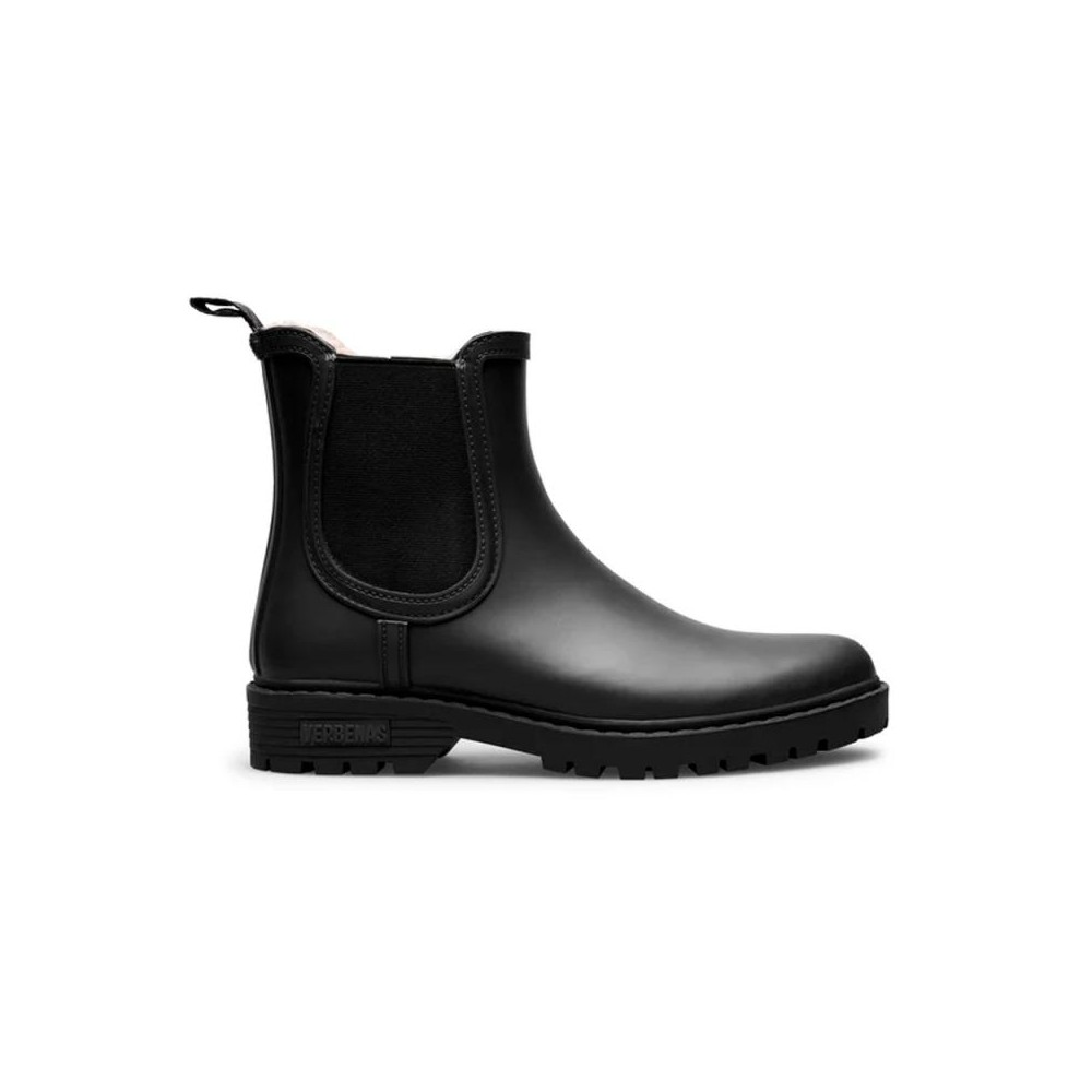 Botas de Agua Mujer Verbenas Gaudi Fur Smooth Negro