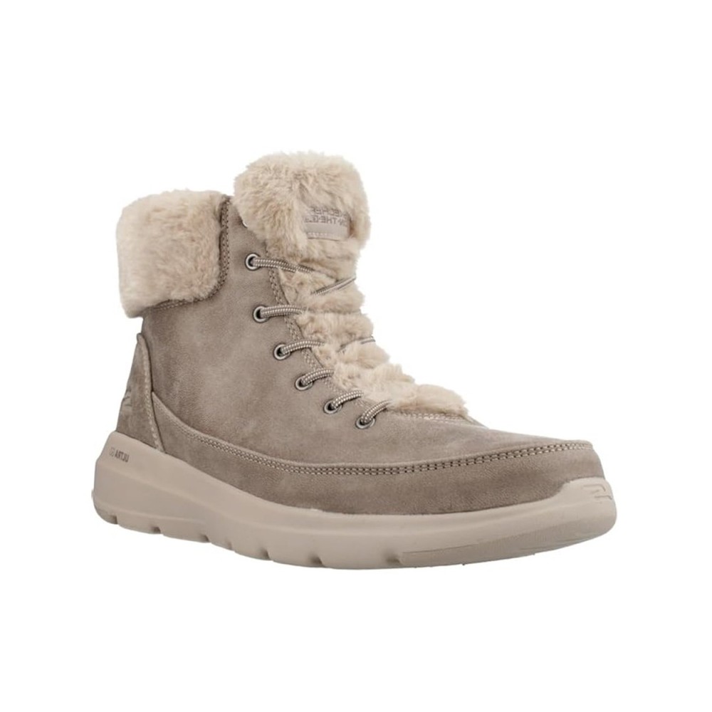Botas Planas Mujer Skechers Wonderland Taupe