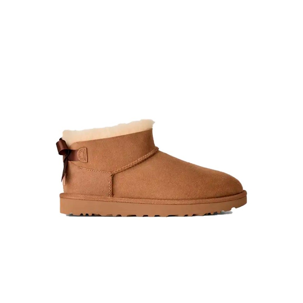 Botines Planos Mujer UGG W Ultra Mini Bailey Bow Cuero
