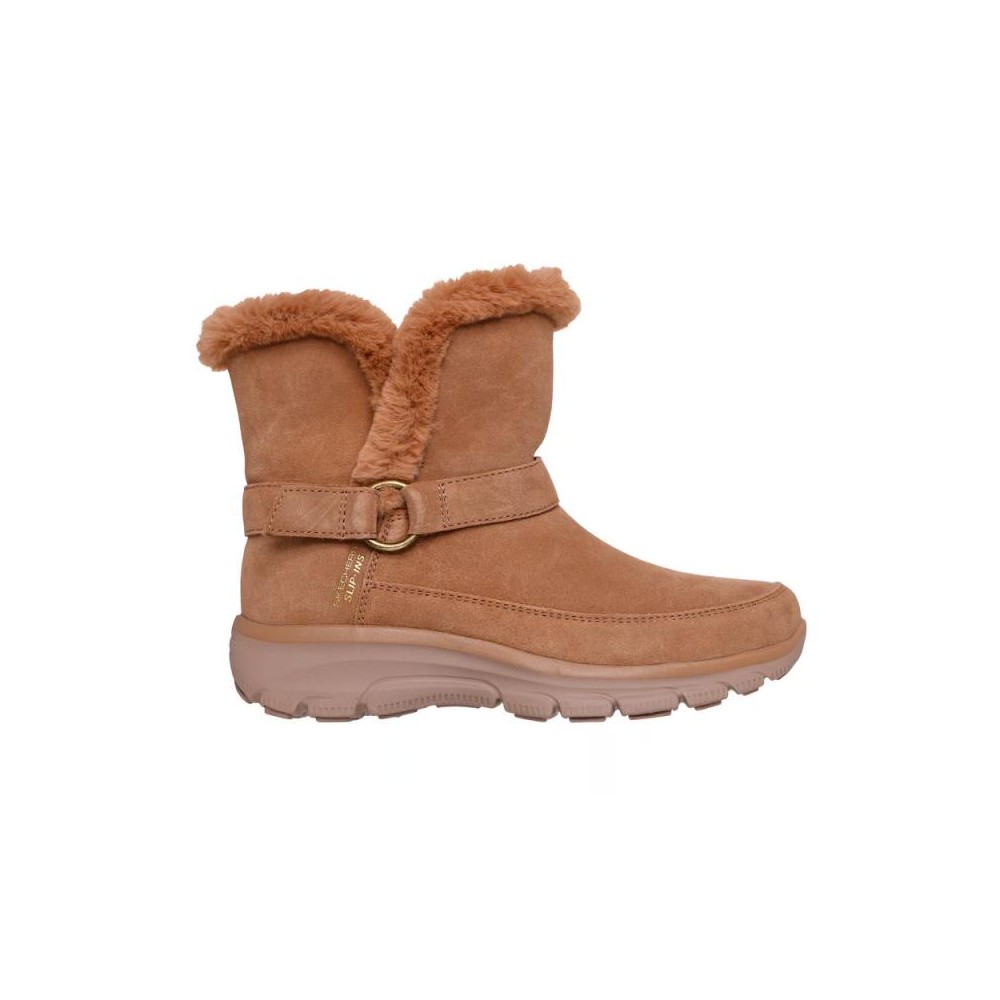Botas Planas Mujer Skechers Easy Going - Dreamers Luxe Vis Cuero