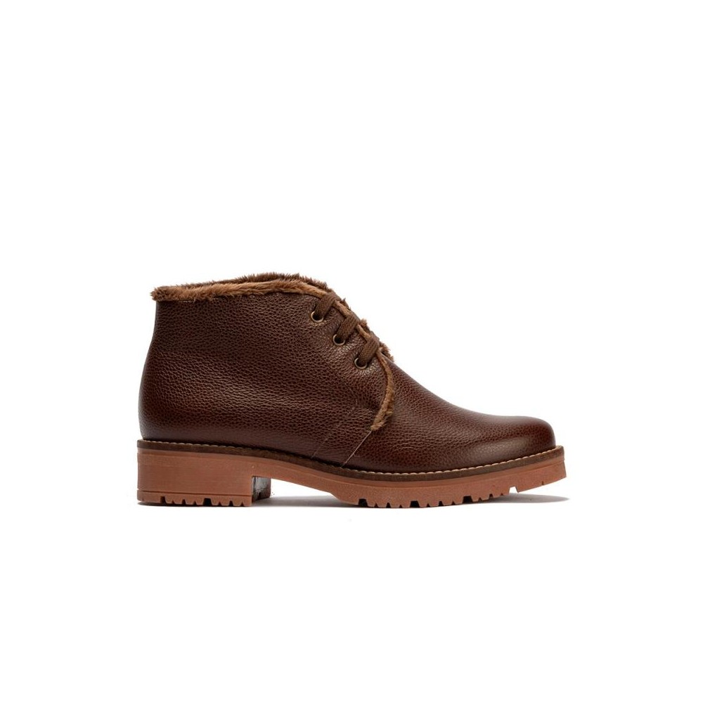Botines Planos Mujer Pitillos 11566 Marron