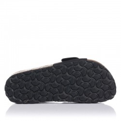 Sandalias Planas Inter-bios 7220 Mujer Negro