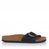 Sandalias Planas Inter-bios 7220 Mujer Negro