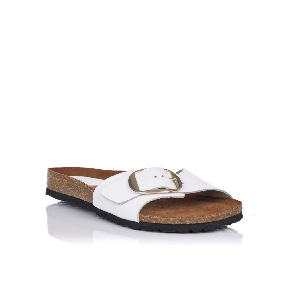 Sandalias Planas Inter-bios 7220 Mujer Blanco