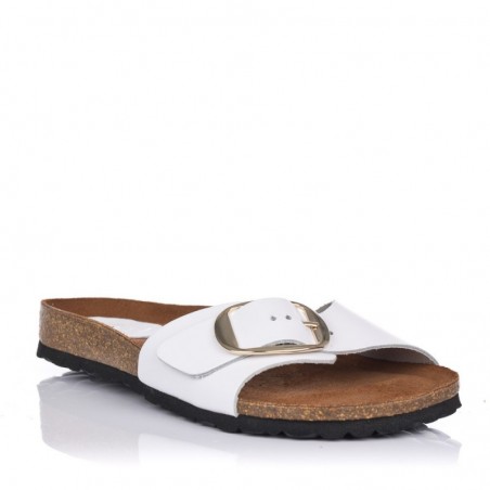 Sandalias Planas Inter-bios 7220 Mujer Blanco
