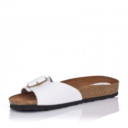 Sandalias Planas Inter-bios 7220 Mujer Blanco