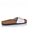 Sandalias Planas Inter-bios 7220 Mujer Blanco