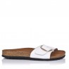 Sandalias Planas Inter-bios 7220 Mujer Blanco