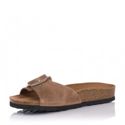 Sandalias Planas Inter-bios 7220 Mujer Beig