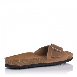 Sandalias Planas Inter-bios 7220 Mujer Beig