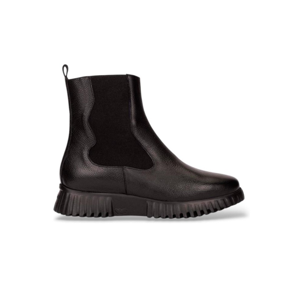 Botines Planos Mujer Wonders 4422 Negro