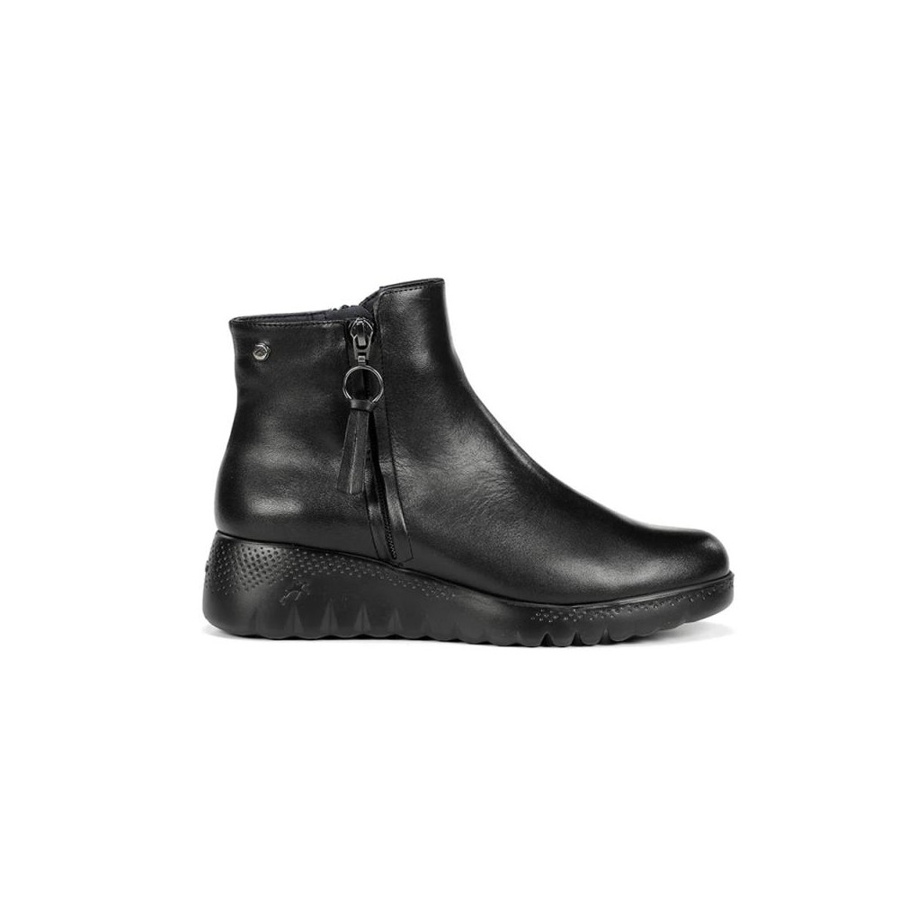 Botines Planos Mujer Fluchos F2100 Negro