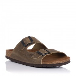 Sandalias Planas Inter-bios 7206 Mujer Kaki