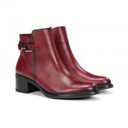 Botines de Tacón Mujer Dorking D9347 Burdeos