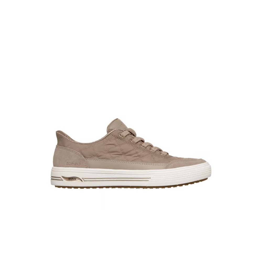 Sneakers Mujer Skechers Arch Fit Arcade - Cozy Fit Cus Taupe