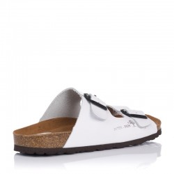 Sandalias Planas Inter-bios 7206 Mujer Blanco